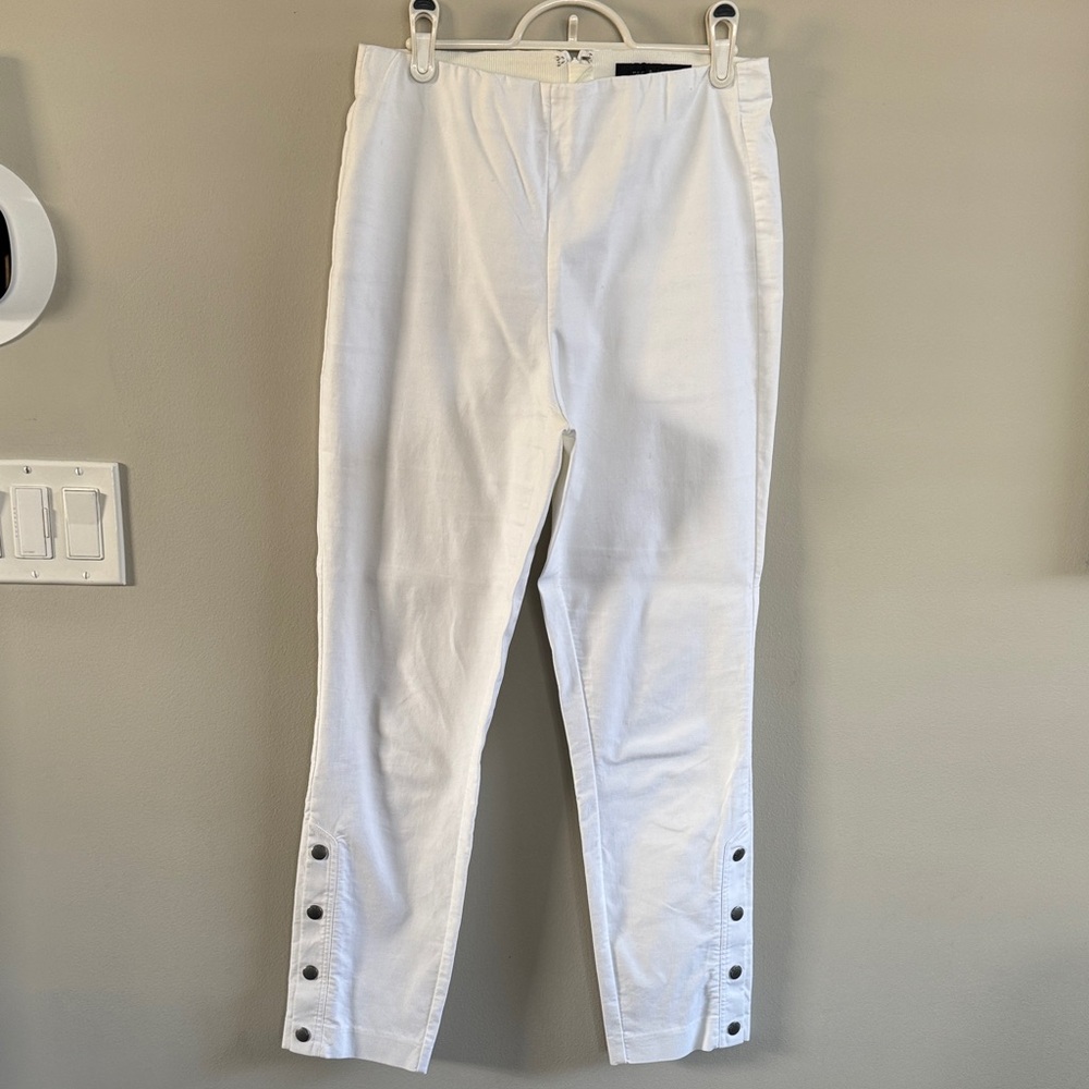 Rag & Bone white cotton pants 8